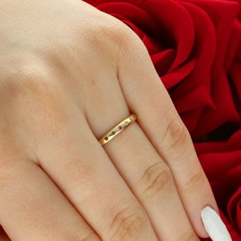 Złoty pierścionek damski 375 z kolorowymi cyrkoniami – mały, elegancki kolorowy.jpg